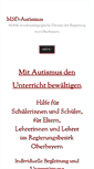 Mobile Screenshot of msd-autismus.de