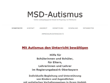 Tablet Screenshot of msd-autismus.de